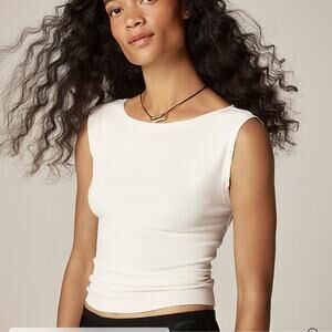 J.Crew Refined rib shell tank top
